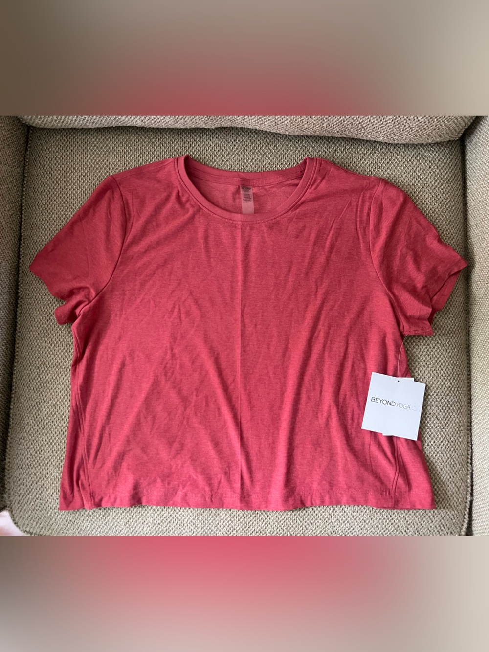 NWT Beyond Yoga Cropped Short Sleeve Tee